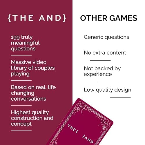 {THE AND} Long Term Couples Edition - 199 Meaningful Conversation Cards for Couples - Questions to Reconnect & Deepen Relationships - Couples Card Game to Reflect & Rediscover Love by The Skin Deep thumbnail 9