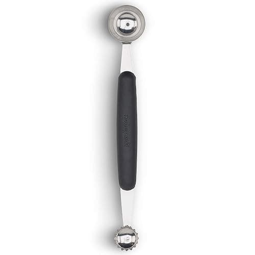 GoodCook Touch Stainless Steel 2-in-1 Melon Baller and Fruit and Veggie Corer Scoop, Silver/Black thumbnail 3