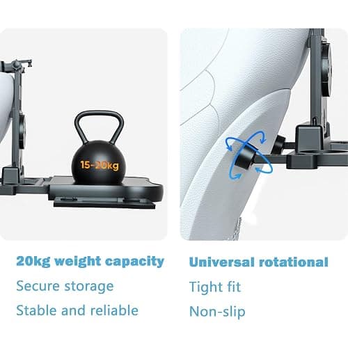 [Upgraded] Car Seat Table with Expandable Tray - Car Desk for Laptop Car Backseat Mount, Car Trays for Eating with Non-Slip Pad/Phone&Tablet Holde, Car Accessories for Writing/Laptop/Dining/Work thumbnail 3