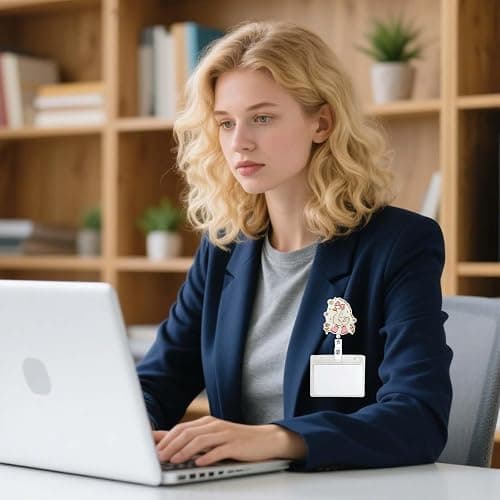 Funny Nurse Badge Reel, Retractable Goose Badge Holder with 24 Inch Cord | Silly Goose Badge Reell,Suitable for Medical Staff,Office Workers,and Student thumbnail 2