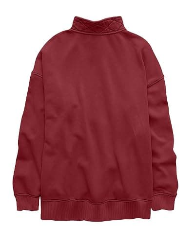 Gacaky Womens Oversized Sweatshirts Casual Button Henley Neck Long Sleeve Pullover Fleece Loose Fit Fall Tops Fashion Outfits thumbnail 6