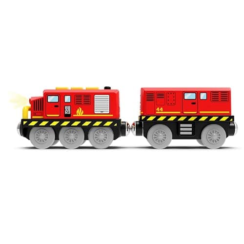 Motorized Train Set for Wooden Tracks,Battery Operated Locomotive Train Toy with Lights & Sounds, Compatible with Thomas, Brio,Toy Trains for Toddlers 3 4 5 Year Old thumbnail 5