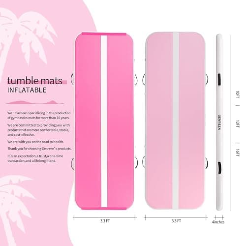 Genreen,tumble mat,tumble mats for kids,tumble mats,inflatable mat,cheer mat,gymnastic mat,mat for gymnastics,tumbling mats for kids,material improvement,multicolor,various sizes thumbnail 6