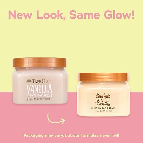 Tree Hut Vanilla Shea Sugar Exfoliating & Hydrating Body Scrub, 18 oz thumbnail 2