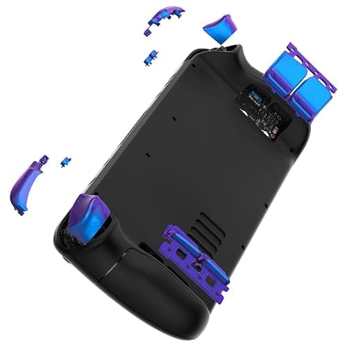 eXtremeRate Chameleon Purple Blue Replacement Full Set Buttons for Steam Deck, DIY Custom ABXY D-pad Trackpad Bumpers Triggers Buttons Sets for Steam Deck LCD Handheld Console - Console NOT Included thumbnail 9