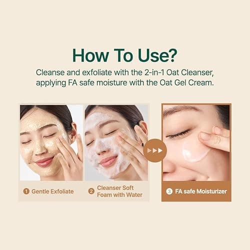 PURITO Oat Velvet Duo, Calming Gel Cream & Exfoliating Facial Polish, Non-comedogenic Formula, Moisturizer, Cleanser, Mild Korean Skincare for All Skin Types 3.38+5.07 fl.oz thumbnail 6