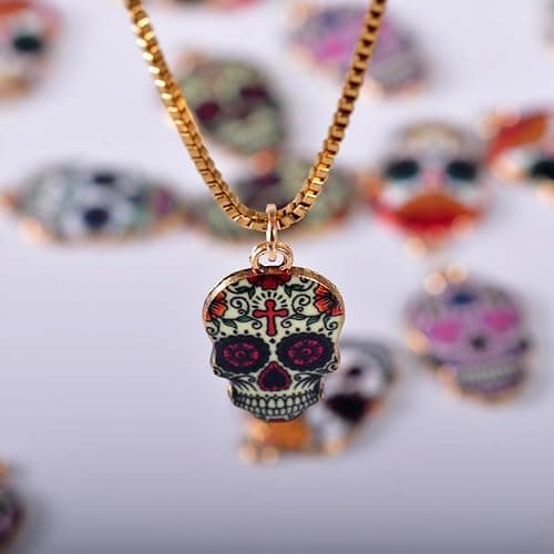 Bulk Gold Enamel Charms for Jewelry Making, Colorful Metal Charms Pendant for Bracelet Necklace and Crafting thumbnail 2