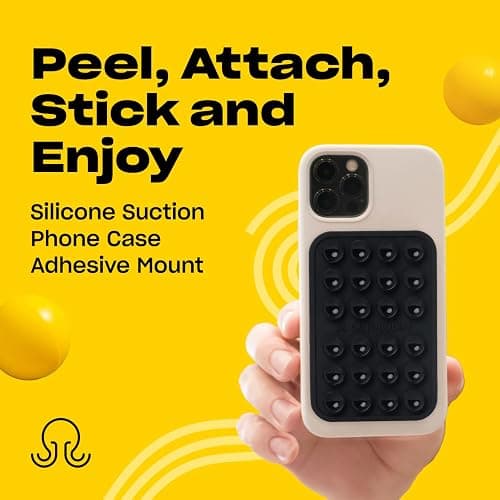 OCTOBUDDY Classic MAX - Silicone Suction Phone Case Adhesive Mount - Hands-Free, Strong Grip Holder for Selfies and Videos - iPhone and Android Compatible - 2.6″ x 3.9″, Darth Vader thumbnail 2