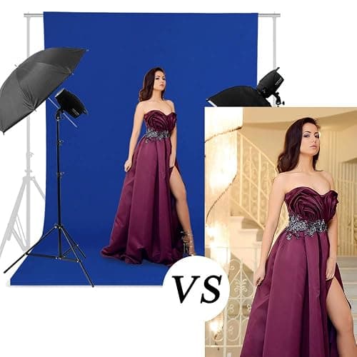GFCC 6FT x 10FT Royal Blue Backdrop Background Blue Photo Background Photography Backdrop for Photoshoot Screen for Video Recording Picture thumbnail 5