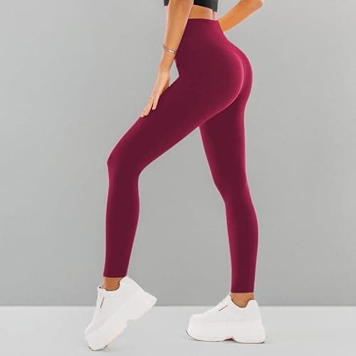 SINOPHANT High Waisted Leggings for Women - Full Length Capri Buttery Soft Yoga Pants for Workout Athletic thumbnail 8