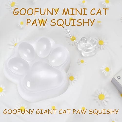 Big Taba Squishy Paw Valentines Day Gift Squishy Toys Cute Mochi Cat Paw Squishies Fufu Squishy Fidget Toys Squishies for Stress Relief Jelly Sticky Sensory Toys Relaxation Gifts for Adults Kids 2pcs thumbnail 4