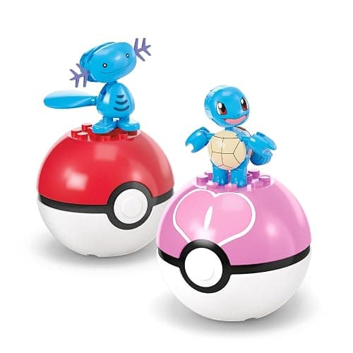 MEGA Pokémon Action Figure Building Toys Set, Water-Type Trainer Team with 79 Pieces, 2 Inches Tall, for Kids thumbnail 5