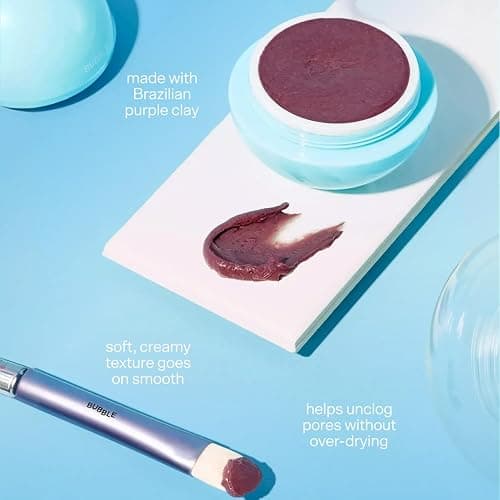 Bubble Skincare Come Clean Detoxifying Clay Mask - Mineral-Rich Face Mask with Azelaic Acid and Vitamin E to Gently Exfoliate and Protect Skin - Suitable for All Skin Types (45 ml) thumbnail 3