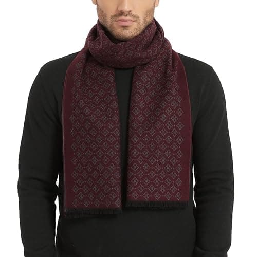 CUDDLE DREAMS Men's Silk Scarves for Winter, 100% Mulberry Silk Brushed, Luxuriously Soft & Warm, Decent Box Packed - Image 1