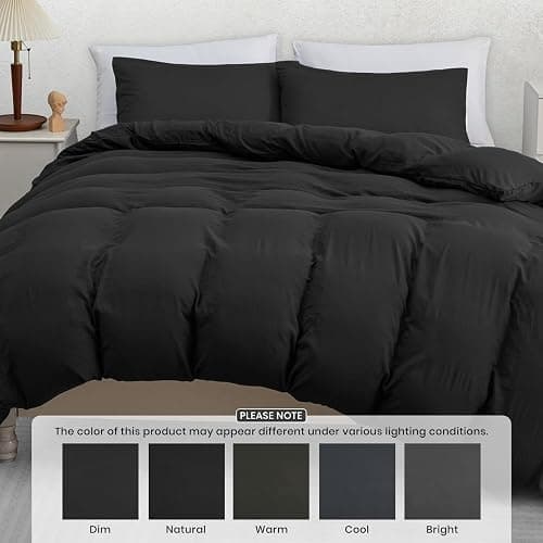 Pamposh Double Duvet Set - Pre-Washed Microfibre Bedding Set for Added Softness & Comfort - Lightweight Premium Quilt Cover Set for All Seasons With Zipper Closure thumbnail 4