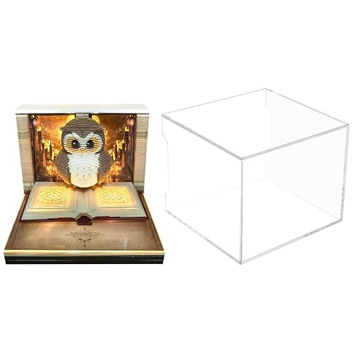 Time Piece Calendar 2026, 3D Calendar 2026 Desk, Tear-Away 3D Memo Pad, Weekly Calendar, Magic Book and Cute Owl Paper Carving Art Notepad with LED Lights for Thanksgiving Christmas Desktop Decor Gift thumbnail 8