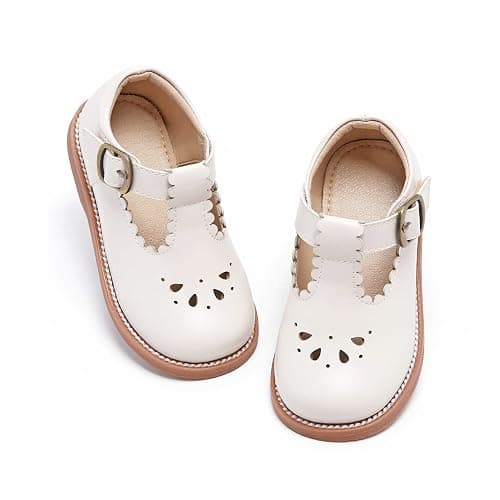 Felix & Flora Toddler Little Girl Mary Jane Dress Shoes - Ballet Flats for Girl Party School Shoes - Image 1