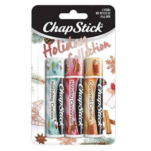 Chapstick Holiday Collection 2017, Pack of 3, Holiday Cinnamon, Caramel Creme & Holiday Cocoa, 0.15 Oz Ea thumbnail 2