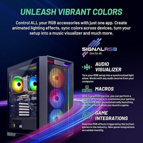 Skytech Nebula Gaming PC Desktop, Ryzen 5 5500 3.6 GHz (4.2GHz Turbo Boost), NVIDIA RTX 3050 6GB GDDR6, 500GB SSD, 16GB DDR4 RAM 3200, 650W Gold PSU, Wi-Fi, Win 11 thumbnail 5