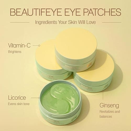 Pixi BeautifEYE Hydrogel Under-Eye Patches | Refreshing Eye Patches For Dark Circles | Brighten & Hydrate Under Eyes | 30 Pairs / 60 Patches thumbnail 3