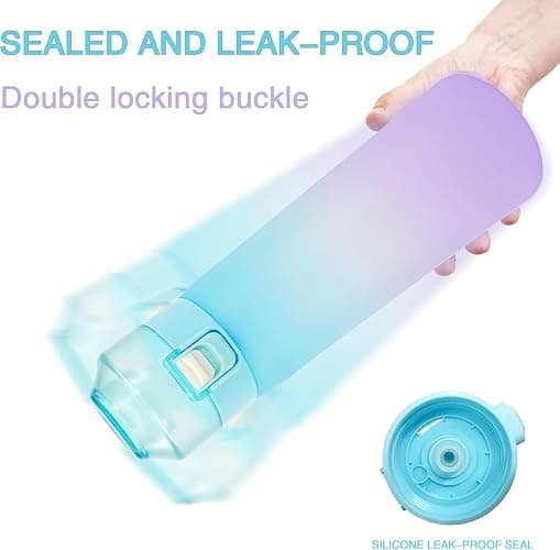 Turgorl Air Scent Water Bottle Flavor Pods 650ML Fruit Fragrance Scented Water Cup BPA Free 0% Sugar For Fitness And Outdoor (Gradient Blue Bottle+12 pods in random flavors) thumbnail 6