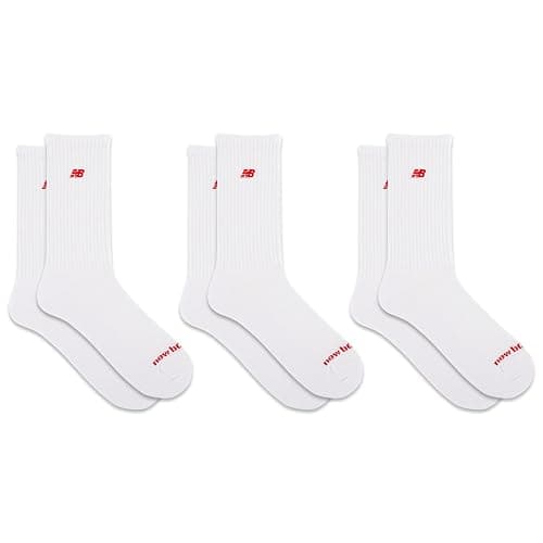 New Balance Unisex-Adult's Men's and Women's Organic Cotton Crew Socks-3 Pairs-Arch Support thumbnail 5