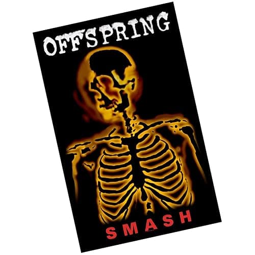 The Offspring Smash Textile Poster (One Size) (Black/Yellow) thumbnail 2