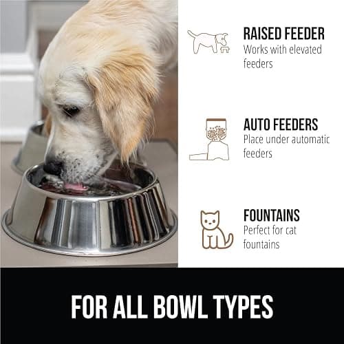 GORILLA GRIP Silicone Pet Feeding Mat, Waterproof, 23x15, Easy Clean in Dishwasher, Raised Edges to Prevent Spills, Dogs and Cats Placement Tray to Stop Food and Water Bowl Messes on Floor, Beige thumbnail 6