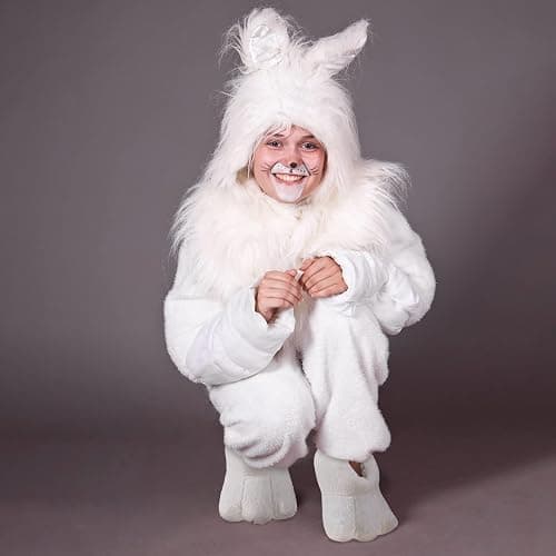 Geyoga Easter Adult Bunny Shoes Rabbits Foot Shoes Bunny Feet Slippers White Costume Slippers Adult Cartoon Feet thumbnail 7