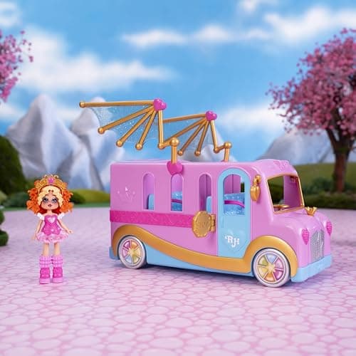 Royale High Bus & Glam Closet - (1) Exclusive Doll, On-The-Go Glam Closet, Moveable Wings, Working Wheels and Room for 4 Friends - Virtual Item Code Included - Ages 5+ thumbnail 6