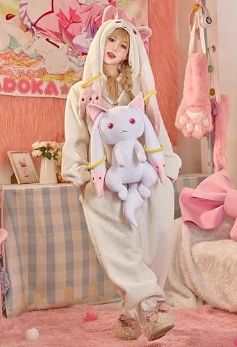 Micotaku Women Backpack Puella Magi Madoka Magica Officially Licensed Cute Kyubey Backpack thumbnail 2