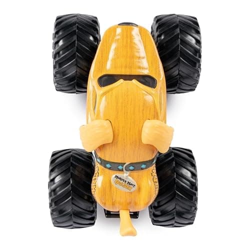 Monster Jam 2023 Spin Master 1:64 Diecast Truck Series 31 Ruff Crowd Monster Mutt Golden thumbnail 5