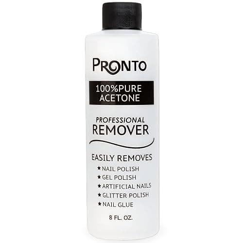 Pronto 100% Acetone Gel Nail Polish Remover - Gel Polish Remover for Nails | Acetone Nail Polish Remover For Nails for Removal of Glue, Gel, Acrylic & Dip | Gel Polish Remover, 8 Fl oz - Image 1