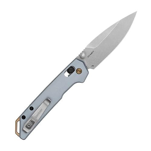 Kershaw Mini Iridium Folding Pocket Knife, 3 inch D2 Steel Blade, DuraLock, Aluminum Handle, Pocketclip thumbnail 4