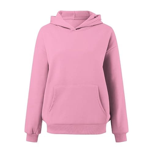 Hoodies for Women Teen Girls 2025 Fall Outfits Trendy Plain Hoodie Plus Size Oversized Sweatshirt Cute Aesthetic Clothes thumbnail 4