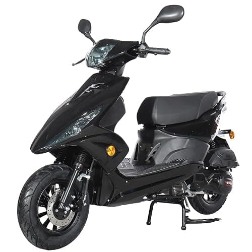 X-PRO Bali 150cc Gas Moped CVT Automatic, Electric Start, Fuel‑Efficient Commuter Motorcycle with Large Storage – Adult Moped for Daily Riding & City Travel (Black) - Image 1