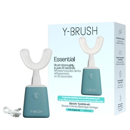 Y-Brush New 2025 Essential - Sonic Electric Toothbrush - 3 Months Battery Life with USB-C - 2 Brushing Modes - Clinically Proven - Adult - Image 1