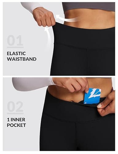 baleaf Women's Fleece Lined Leggings Thermal Warm Winter Tights High Waisted Thick Yoga Pants Cold Weather with Pockets thumbnail 5