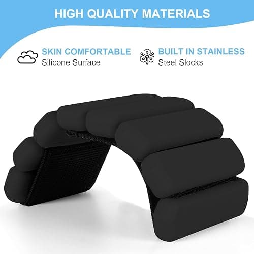 Wrist Weights Set of 2, Wearable Arm & Leg Weights for Women & Men, Adjustable Wrist Ankle Weights for Walking, Yoga, Swimming, Gym, 2lb thumbnail 4
