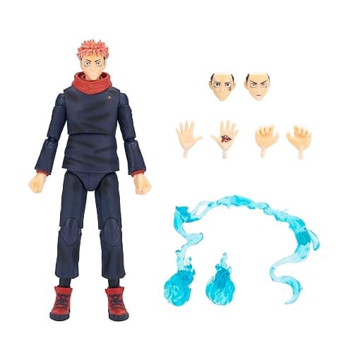 Total Anime Yuji Itadori - 6.5-Inch Scale Figure with Swappable Faceplates, Alternate Hands, and Energy Effects thumbnail 3