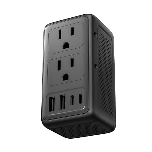 2000W Voltage Converter US to Europe, with 2 USB A and 2 USB C Ports | 220V to 110V Converter for European Travel for Hair Dryer, Travel Adapter Converter Combo - Image 1