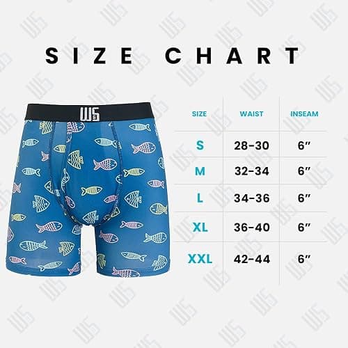 Warriors & Scholars | Mens Boxer Briefs | Boxer Briefs for Men Pack of 6 | Mens Boxer Briefs Underwear | Boys Boxer Briefs thumbnail 6