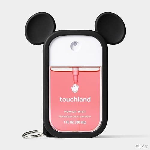 Touchland & Disney Special Edition Mist Case 1FL. OZ., Protective and Stylish Hand Sanitizer Spray Accessory, Silicone with Keyring, Mickey Mouse thumbnail 3
