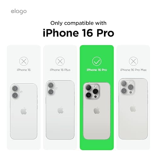 elago Compatible with iPhone 16 Pro Case, Premium Liquid Silicone Case, Full Body Protective Cover, Shockproof, Slim Phone, Anti-Scratch Soft Microfiber Lining, 6.3 inch (Hot Pink) thumbnail 2