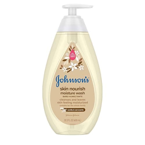 Johnson's Skin Nourishing Moisture Baby Body Wash With Vanilla & Oat Scents, Hypoallergenic & Tear Free Baby Bath Wash, Paraben-, Dye-, Sulfate & Phthalate-Free, 20.3 fl. oz - Image 1
