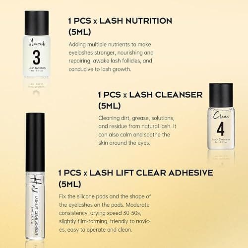 Lash Lift Kit Brow Lamination Kit, Semi-Permanent Eyelash Perm Set For Lash Curling Perming With Detail Instruction Easy For Beginner Achieve Salon-Quality Lash Lift At Home thumbnail 8