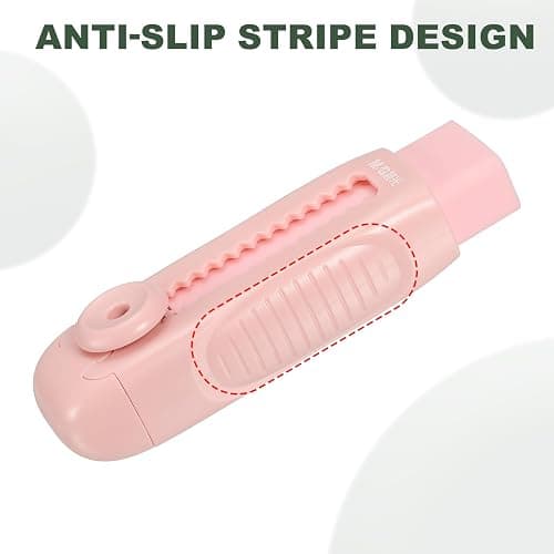 M&G 4 Pack Erasers, Pink Sliding Retractable Eraser Push Pull Cute Pencil Erasers Soft Large Easy to Clean with Plastic Sleeve for Sketching Drawing Artists Teacher Pencils, Pink thumbnail 6