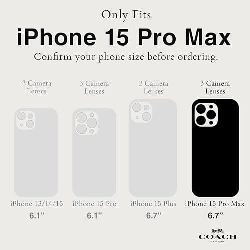 Coach iPhone 15 Pro Max Case, Compatible with MagSafe - Tea Rose thumbnail 2