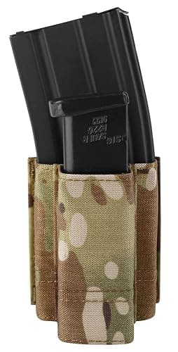 KRYDEX 5.56mm Magazine Pouch + 9mm .45 Pistol Mag Pouch Combo MOLLE Mag Holders with Quick Release Mag Pouch Insert thumbnail 2