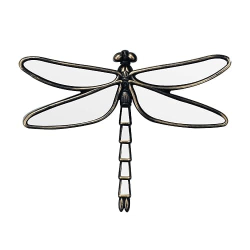 Wartter Decorative Dragonfly Wall Mirror, Plastic Frame with Mirrored Wings (12.4 x 9.3 inches) (Bronze) - Image 1